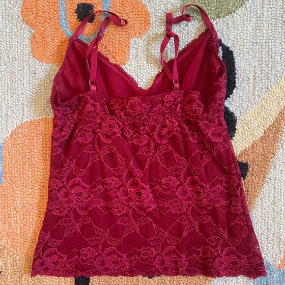 Banana Republic I Y2K I Pink Raspberry Faux Wrap Printed Top & Cami - Picture 12 of 16